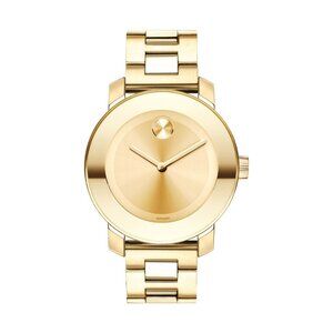 Movado Bold Quartz Gold-Toned Stainless Steel Women's Watch 3600085 BRAND NEW